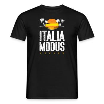 Italia Mode - Men's T-Shirt - black - Front - AI Model Male 178 light (178cm)