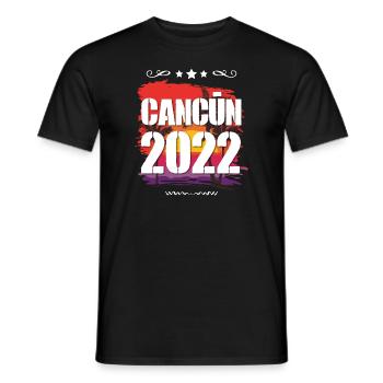 Cancun 2022 - Men's T-Shirt - black - Front - AI Model Male 178 light (178cm)