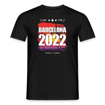 Barcelona 2022 - Männer T-Shirt - Schwarz - Vorne - AI Model Male 178 light (178cm)