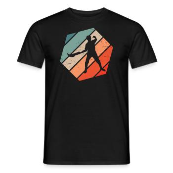 Jai Alai Basque Pelota Pelota Pelota vasca - Männer T-Shirt - Schwarz - Vorne - AI Model Male 178 light (178cm)