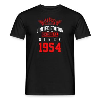 1954 limited edition - Men's T-Shirt - black - Front - AI Model Male 178 light (178cm)
