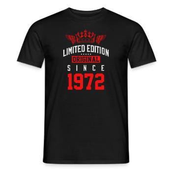 Édition limitée 1972 - T-shirt homme - noir - Devant - AI Model Male 178 light (178cm)