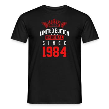 Édition limitée 1984 - T-shirt homme - noir - Devant - AI Model Male 178 light (178cm)