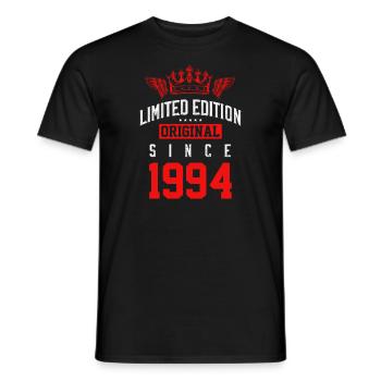 Édition limitée 1994 - T-shirt homme - noir - Devant - AI Model Male 178 light (178cm)