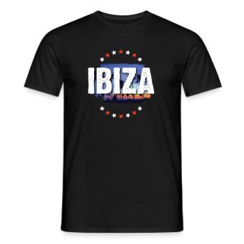 Ibiza - T-shirt homme - noir - Devant - AI Model Male 178 light (178cm)