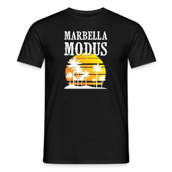 Marbella Mode - T-shirt homme - noir - Devant - AI Model Male 178 light (178cm)