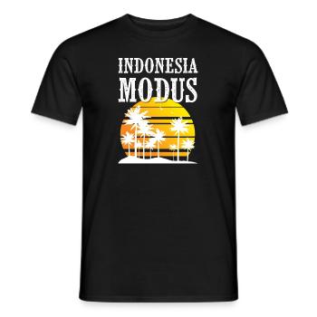 Indonesia Modus - Männer T-Shirt - Schwarz - Vorne - AI Model Male 178 light (178cm)