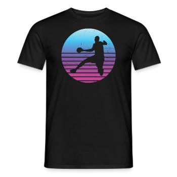 Handball Games Handball Women Men Handball - Men's T-Shirt - black - Front - AI Model Male 178 light (178cm)