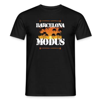 Barcelona Modus - Männer T-Shirt - Schwarz - Vorne - AI Model Male 178 light (178cm)