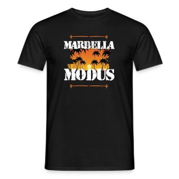 Marbella Mode - Men's T-Shirt - black - Front - AI Model Male 178 light (178cm)