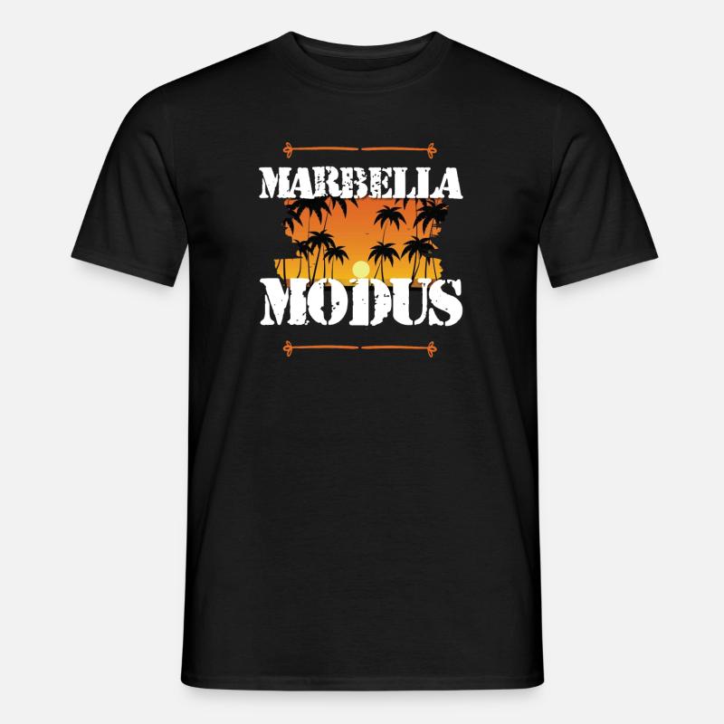 Marbella Modus - Männer T-Shirt - Schwarz