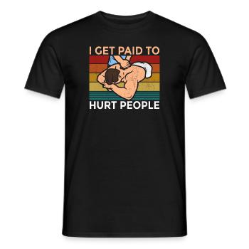 Physiothérapeute Orthophonie et massothérapie Chir - T-shirt homme - noir - Devant - AI Model Male 178 light (178cm)