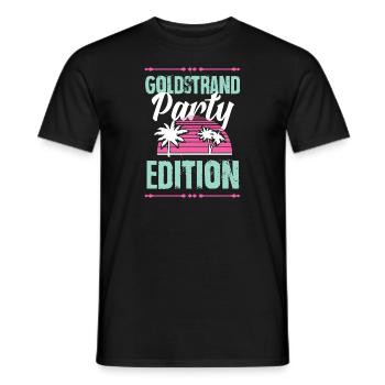 Édition Golden Sands Party - T-shirt homme - noir - Devant - AI Model Male 178 light (178cm)
