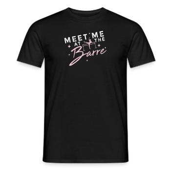 Ballet Ballerine Pole Dancer Line Dance Tap Dance - T-shirt homme - noir - Devant - AI Model Male 178 light (178cm)