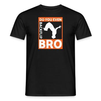 Gymnast Gymnastics Acrobatic Artistic Dance Sports - Men's T-Shirt - black - Front - AI Model Male 178 light (178cm)