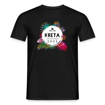 Crete 2022 Colorful - Men's T-Shirt - black - Front - AI Model Male 178 light (178cm)