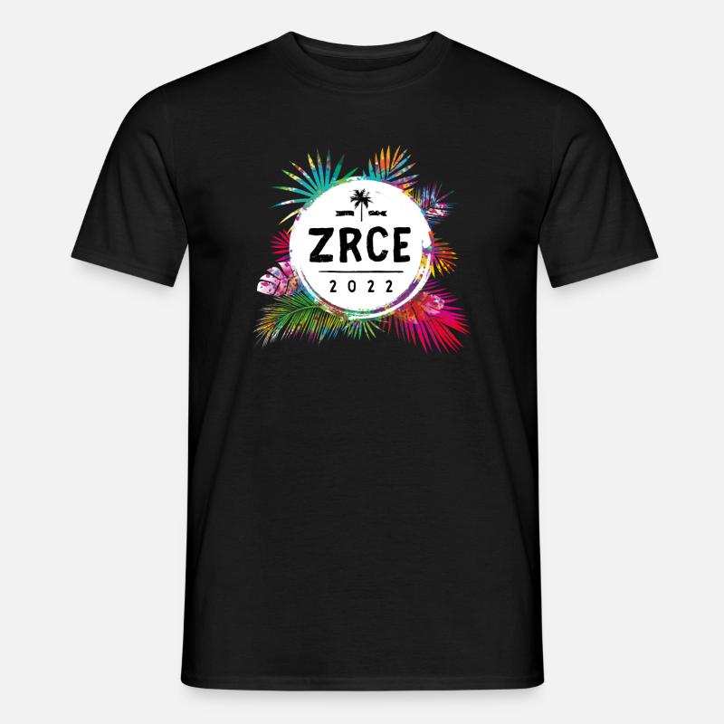 Zrce 2022 Bunt - Männer T-Shirt - Schwarz