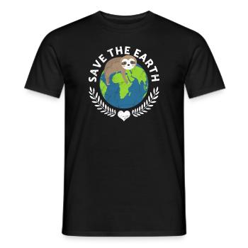 Save The Earth Animal Rescue Animal Rights - Men's T-Shirt - black - Front - AI Model Male 178 light (178cm)