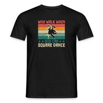 Ballet Ballerine Pole Dancer Line Dance Tap Dance - T-shirt homme - noir - Devant - AI Model Male 178 light (178cm)