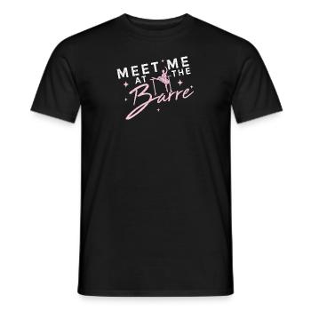 Ballet Ballerine Pole Dancer Line Dance Tap Dance - T-shirt homme - noir - Devant - AI Model Male 178 light (178cm)
