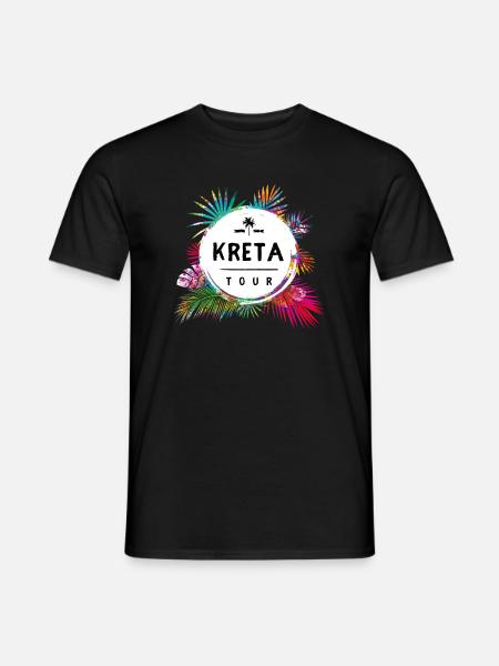 Kreta Tour Bunt - Männer T-Shirt - Schwarz