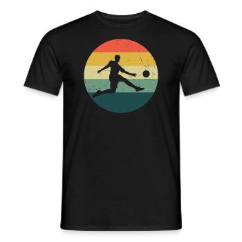 Herren Fussballer Damen Fussball Fussballspieler - Männer T-Shirt - Schwarz - Vorne - AI Model Male 178 light (178cm)