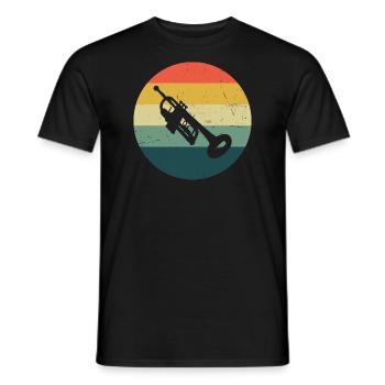 Women's Men's Trumpet Player Trumpet Playing - Men's T-Shirt - black - Front - AI Model Male 178 light (178cm)