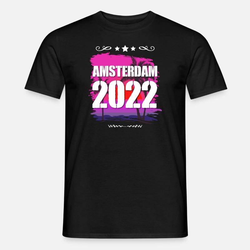 Amsterdam 2022 - Männer T-Shirt - Schwarz