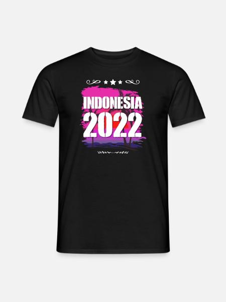 Indonesia 2022 - Männer T-Shirt - Schwarz
