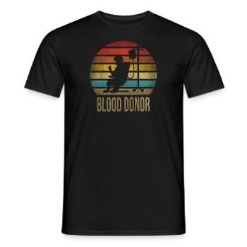 Blood Donor Give Blood Donate Blood Today Proud - Männer T-Shirt - Schwarz - Vorne - AI Model Male 178 light (178cm)
