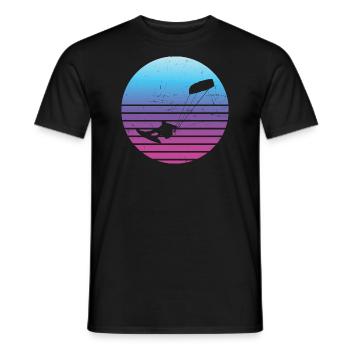 Kite Kitesurfer Kitesurfing Kitesurf Kitesurfen - T-shirt homme - noir - Devant - AI Model Male 178 light (178cm)