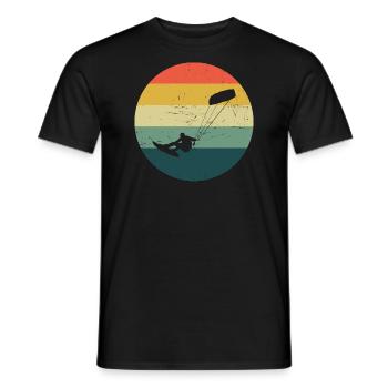Kite Kitesurf Kitesurfer Femme Kitesurf Kitesurf - T-shirt homme - noir - Devant - AI Model Male 178 light (178cm)