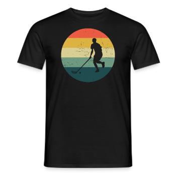 Herren Innebandy Unihockeyspielen Floorball - Männer T-Shirt - Schwarz - Vorne - AI Model Male 178 light (178cm)