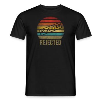 Rejected Sorry Retro Sunset Vintage - Men's T-Shirt - black - Front - AI Model Male 178 light (178cm)