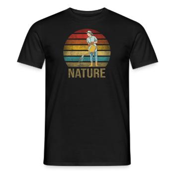 Gardening Watering Flowers Nature Plants - Männer T-Shirt - Schwarz - Vorne - AI Model Male 178 light (178cm)