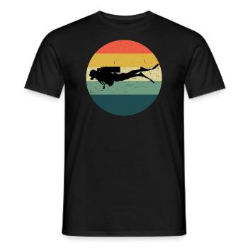 Plongée sous-marine Femmes Plongeur Plongeur Sous-marin Hommes - T-shirt homme - noir - Devant - AI Model Male 178 light (178cm)