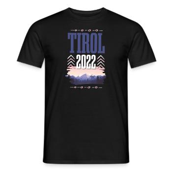 Tyrol 2022 - T-shirt homme - noir - Devant - AI Model Male 178 light (178cm)