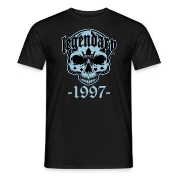 Légendaire depuis 1997 - Skull | Les couleurs peuvent être modifiées - T-shirt homme - noir - Devant - AI Model Male 178 light (178cm)