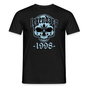 Légendaire depuis 1998 - Skull | Les couleurs peuvent être modifiées - T-shirt homme - noir - Devant - AI Model Male 178 light (178cm)