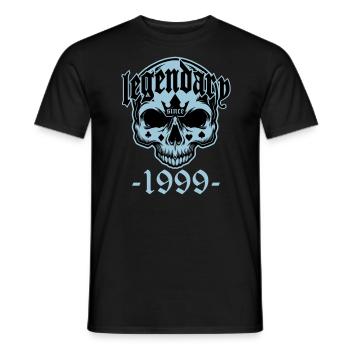Légendaire depuis 1999 - Skull | Les couleurs peuvent être modifiées - T-shirt homme - noir - Devant - AI Model Male 178 light (178cm)