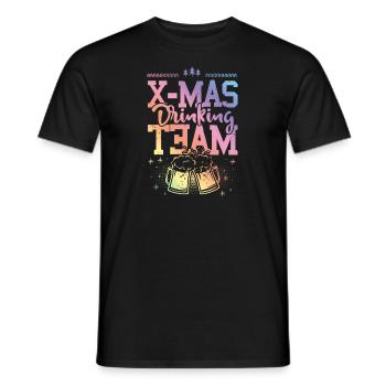X-mas Drinking Team - Männer T-Shirt - Schwarz - Vorne - AI Model Male 178 light (178cm)