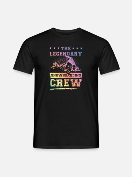 Legendary Snowboarding crew - Men's T-Shirt - black
