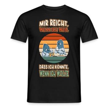 Tauben Chillen Faul Müde Lustlos Spruch Lustig - Männer T-Shirt - Schwarz - Vorne - AI Model Male 178 light (178cm)