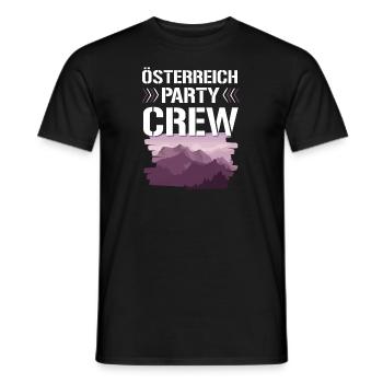 Équipe de fête de l’Autriche - T-shirt homme - noir - Devant - AI Model Male 178 light (178cm)