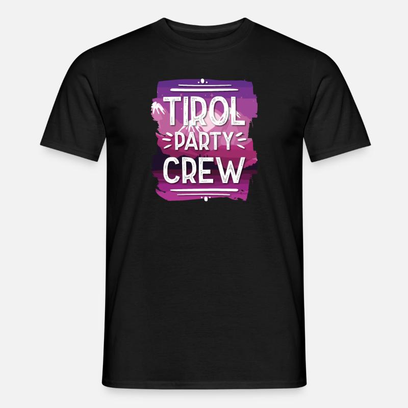 Tirol Party Crew - Männer T-Shirt - Schwarz