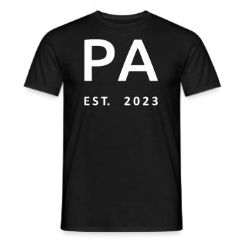 PA Est. 2023 Graduate Physician Assistant Geschenk - Männer T-Shirt - Schwarz - Vorne - AI Model Male 178 light (178cm)