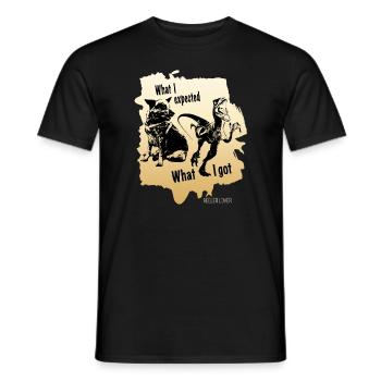 What I Expected HEELER LOVER - Männer T-Shirt - Schwarz - Vorne - AI Model Male 178 light (178cm)