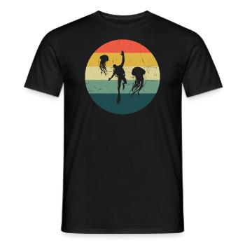 Scuba Taucher Diver Free Dive Diving Herren - Männer T-Shirt - Schwarz - Vorne - AI Model Male 178 light (178cm)