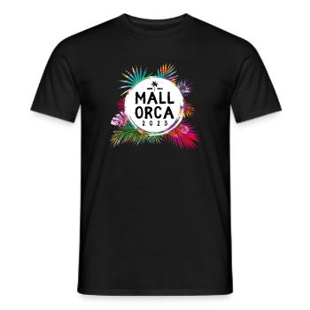 Mallorca 2023 Bunt - Männer T-Shirt - Schwarz - Vorne - AI Model Male 178 light (178cm)