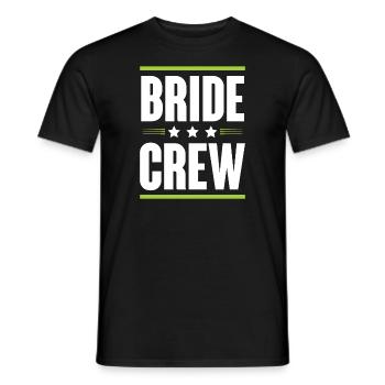 Bride Crew - Men's T-Shirt - black - Front - AI Model Male 178 light (178cm)